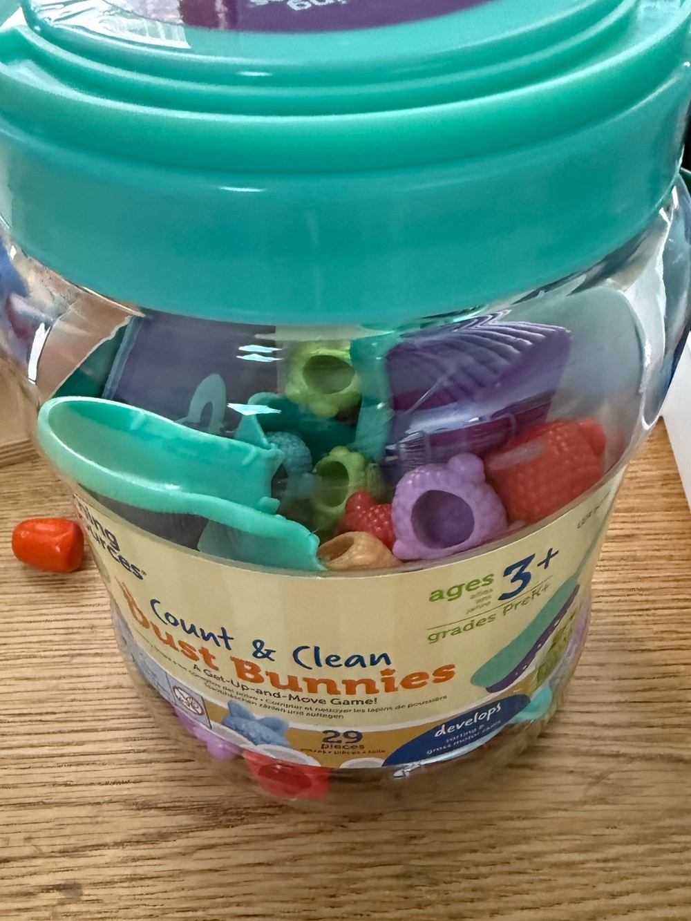 Learning Resources Count & Clean Dust Bunnies Fine Motor Skills, Ages 3+ school
